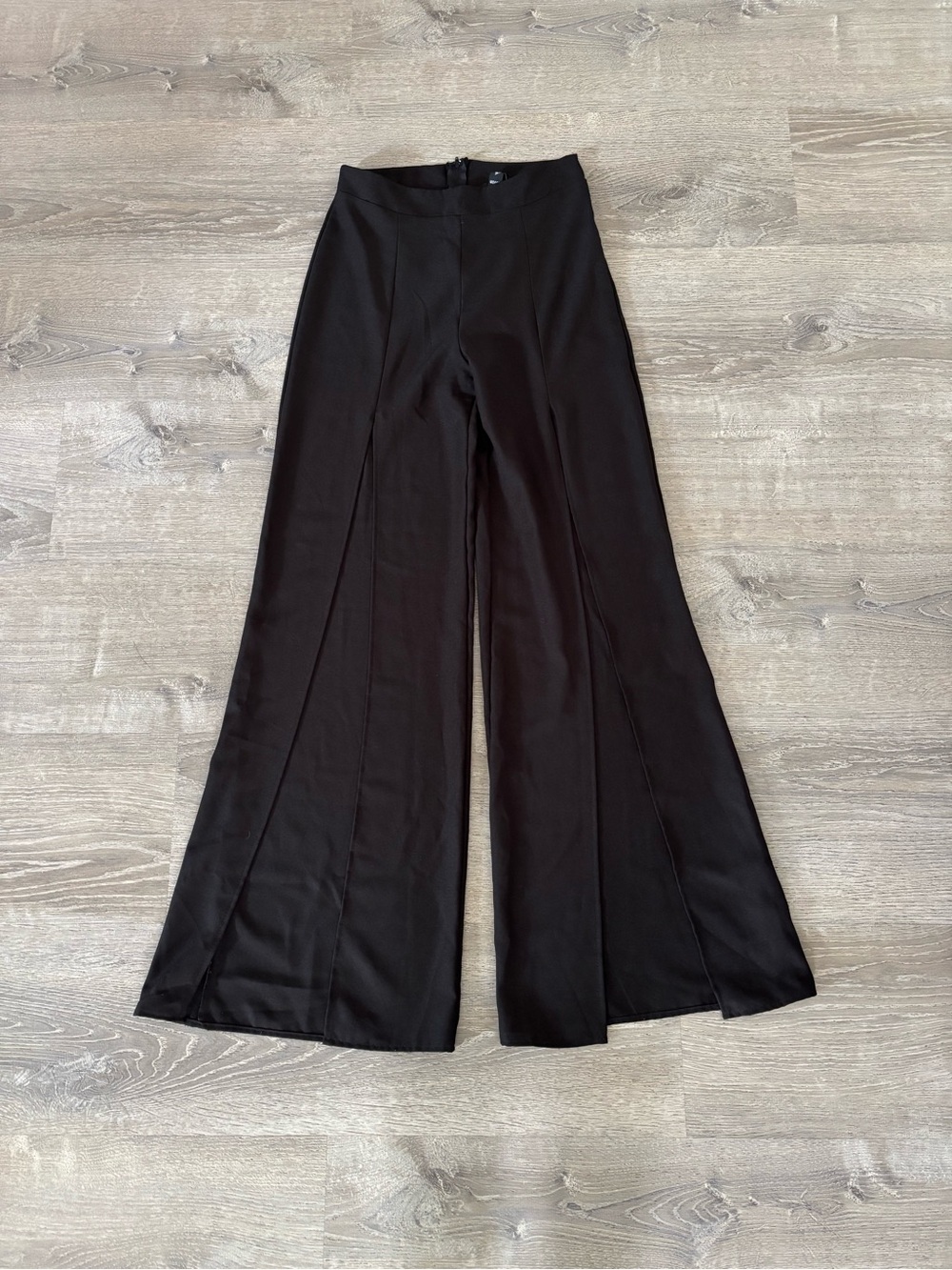 Windsor Black High-Rise Wide-Leg Pants